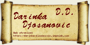 Darinka Đošanović vizit kartica